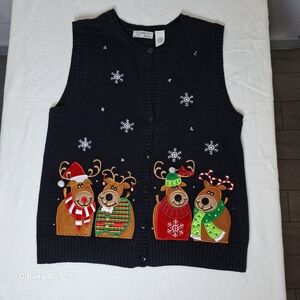 Isabella's Closet Black Sweater Vest